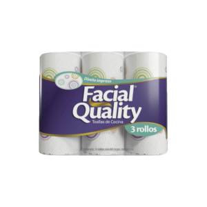 Servitoalla Facial Quality 3 Rollos 60 H